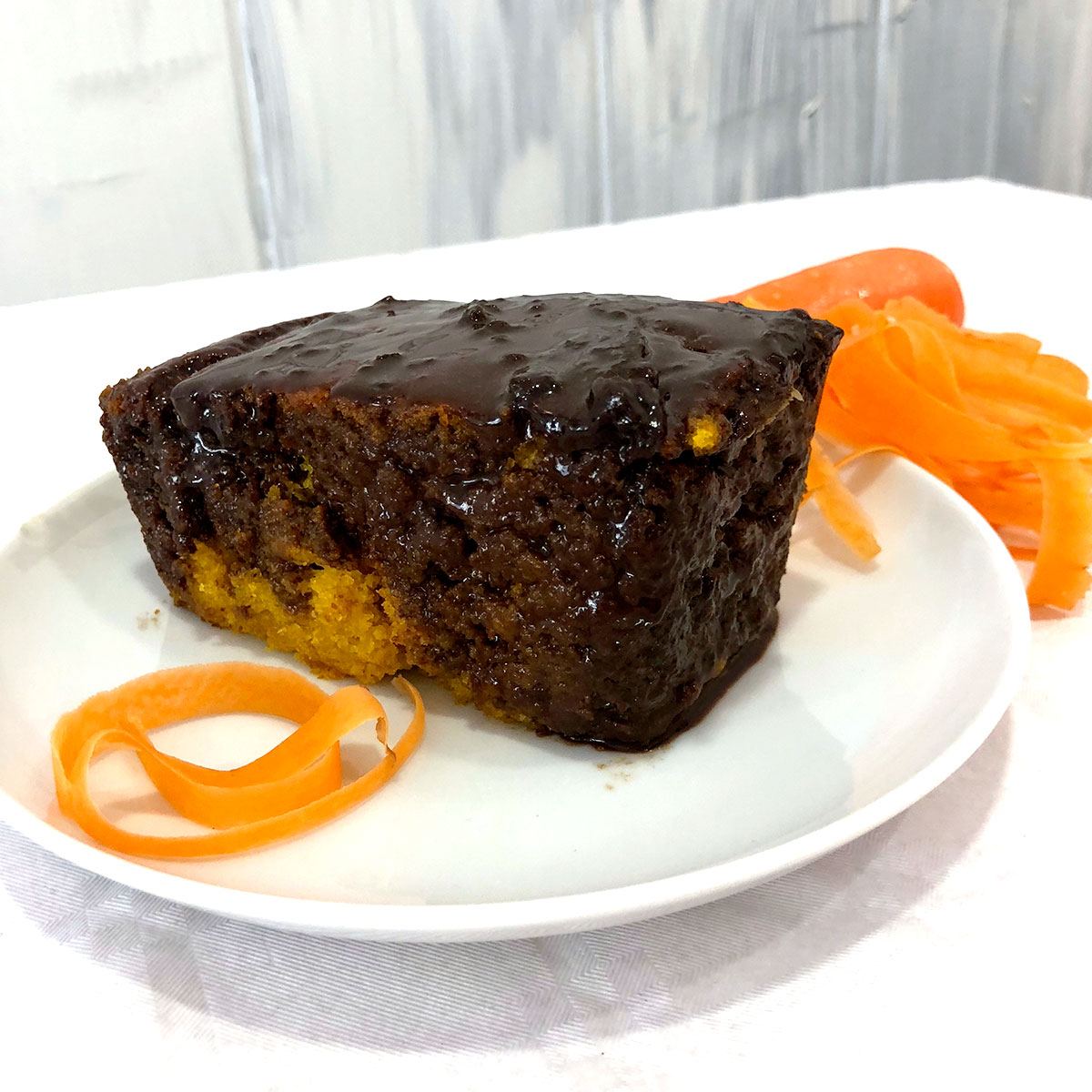Bolo de Cenoura con Chocolate