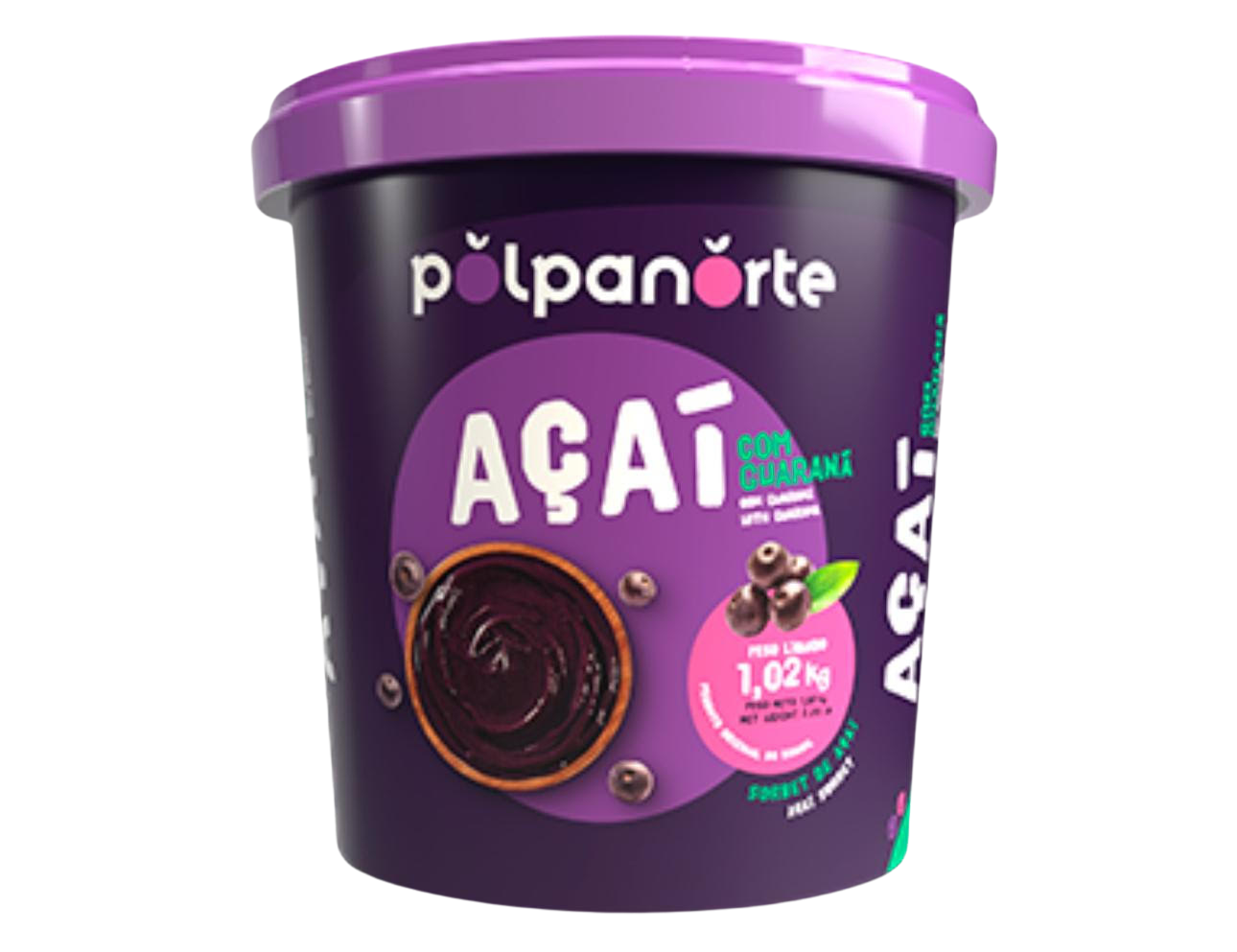 Açaí mix tradicional con guaraná 1,02 kg